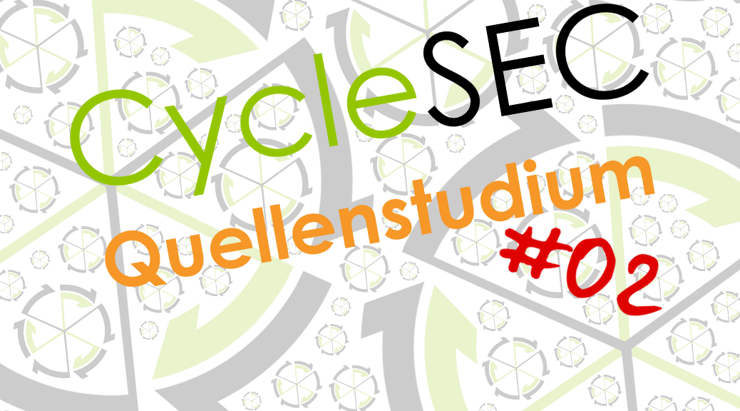 Cyclesec quellenstudium 02 need to know prinzip cyclesec