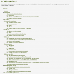 BCMS-Handbuch