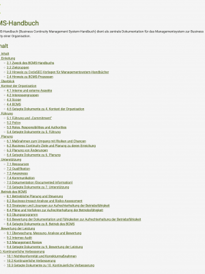 BCMS-Handbuch
